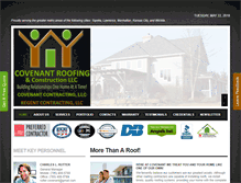 Tablet Screenshot of covenantroof.com